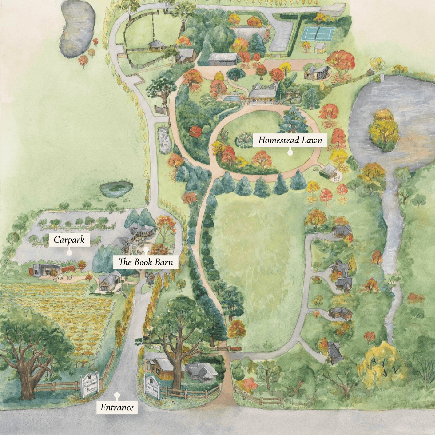 Bendooley Estate Map